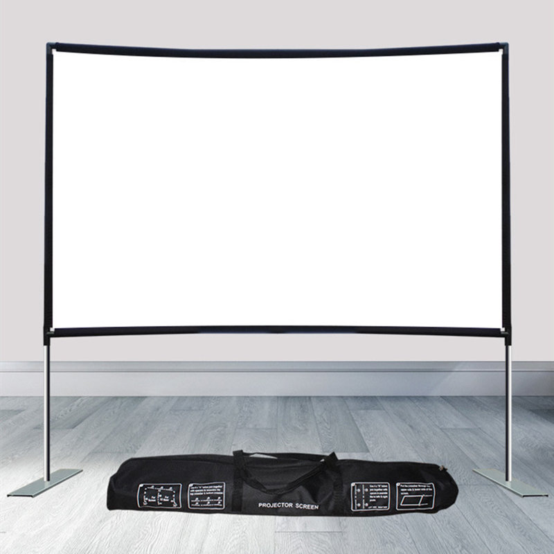 VAIFTILNO 100 Inch Portable Projection Screen With Stand 169 4K HD
